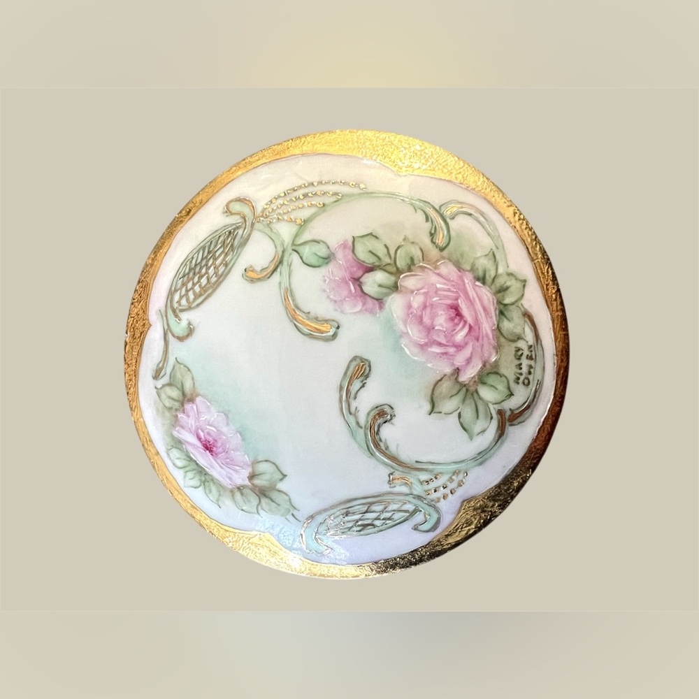 Limoges Floral Trinket Box